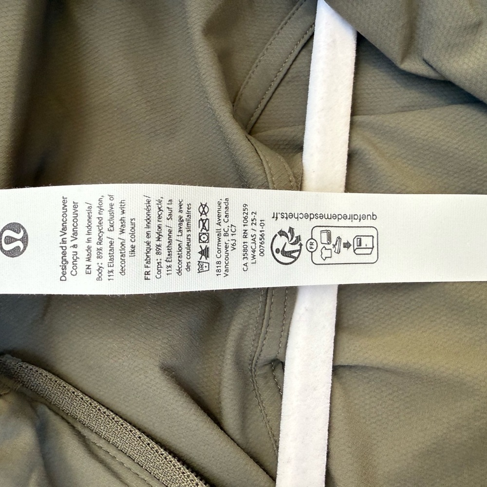 Lululemon Khaki Hooded Utility Jacket - Picture 5 of 5
